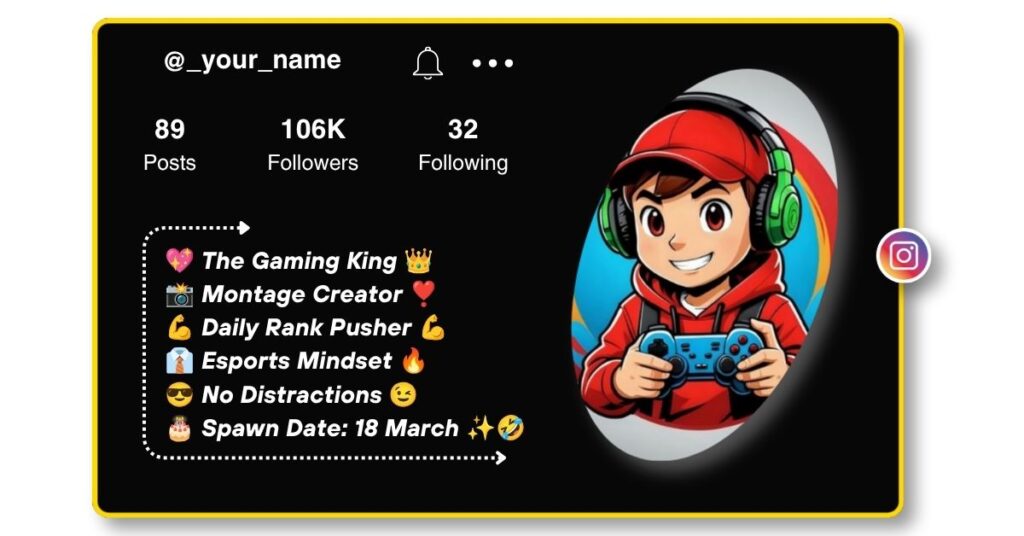 Instagram Bio for Gamers
