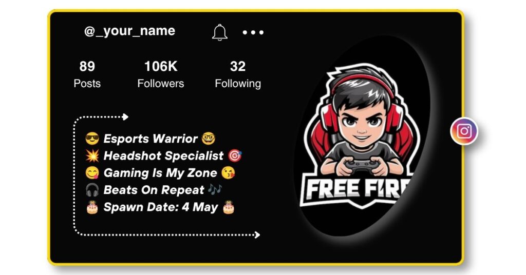 Pro Gamer Bio for Instagram