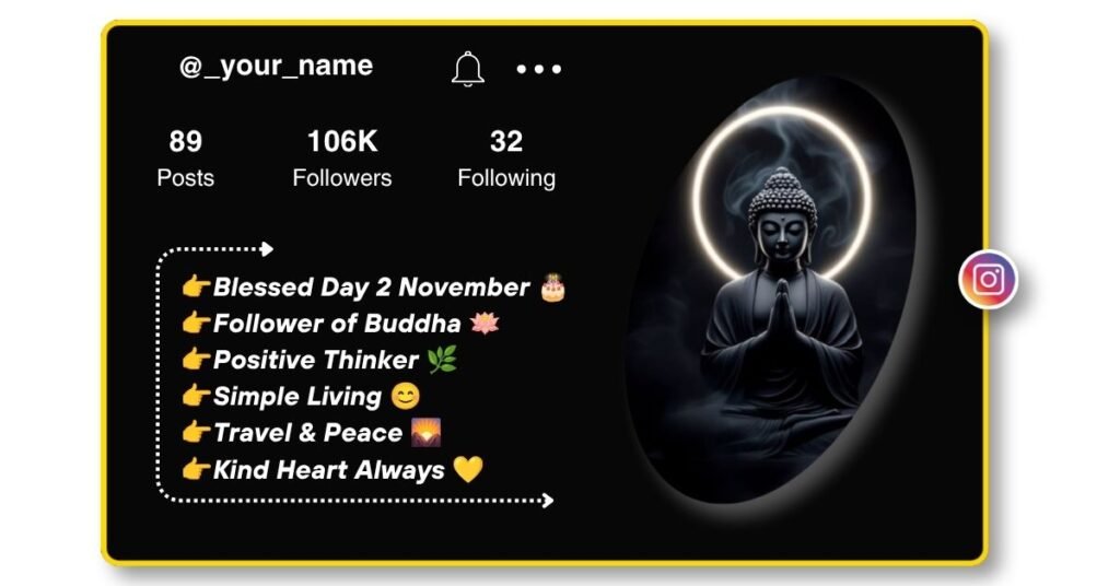 Buddha Bio for Instagram