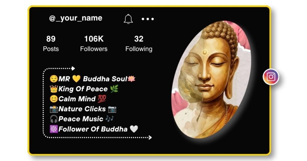 Peaceful Buddha Instagram Bios
